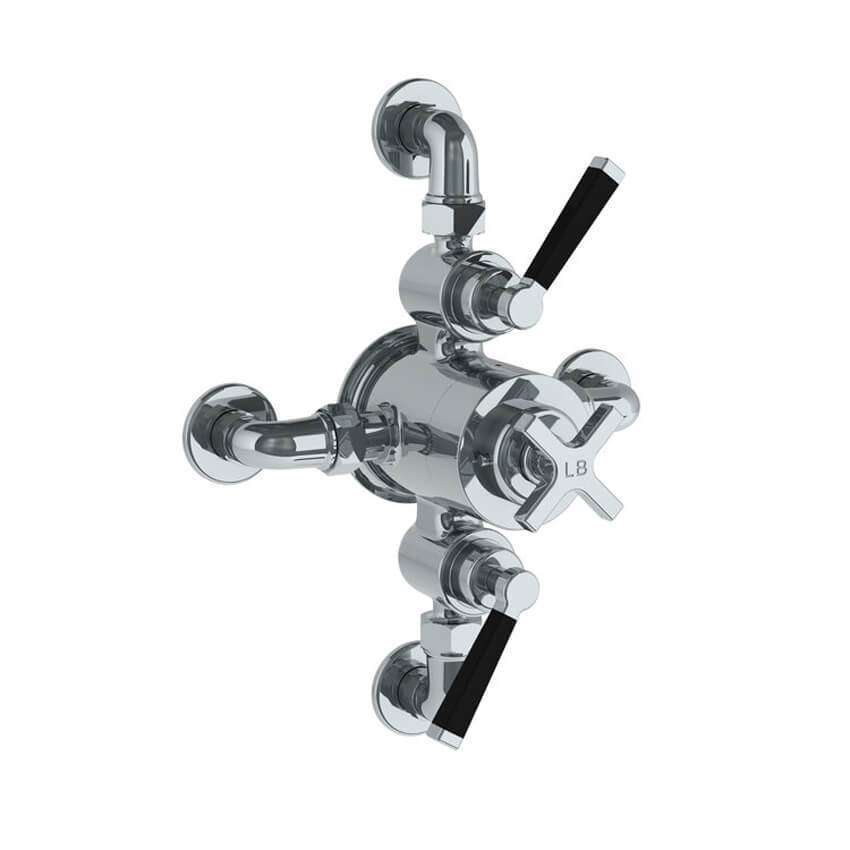 Lefroy Brooks Mackintosh Dual Thermostatic Valve With Top/Bottom Return - Chrome