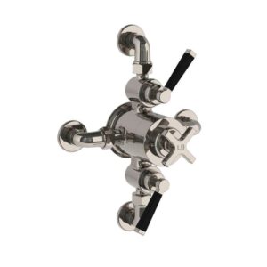 Lefroy Brooks Mackintosh Dual Thermostatic Valve With Top/Bottom Return - Silver Nickel