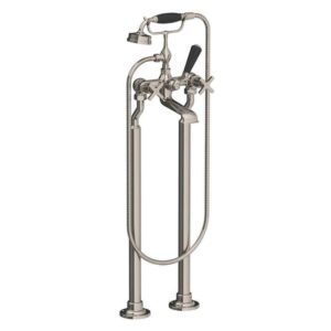 Lefroy Brooks Mackintosh Bath Shower Mixer With Standpipes - Silver Nickel