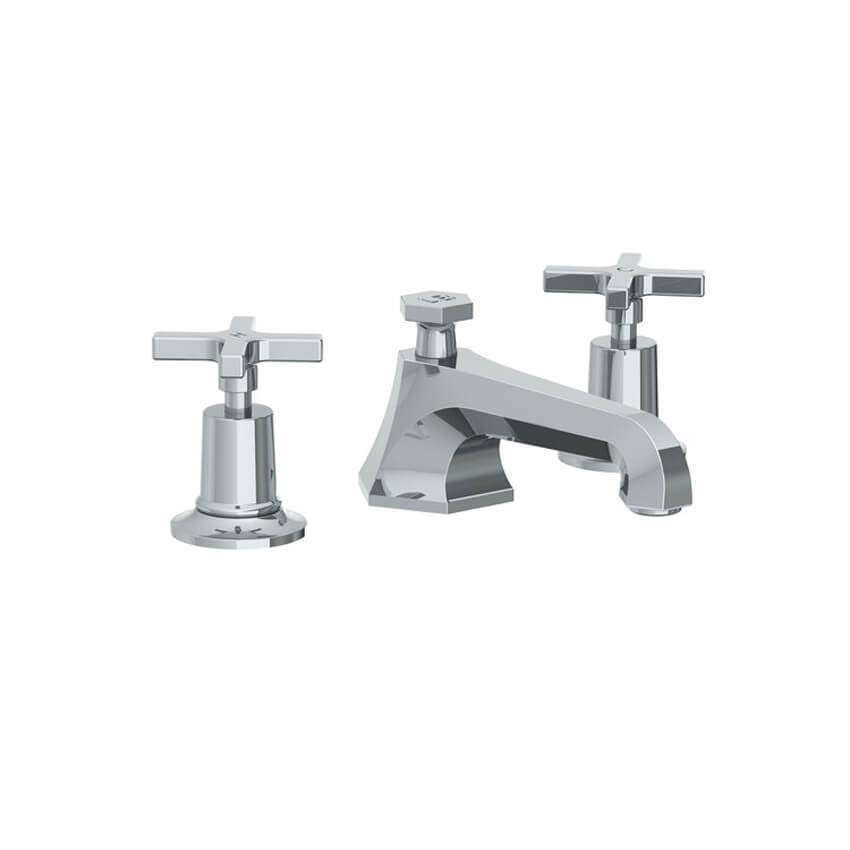 Lefroy Brooks Mackintosh Basin Mixer With Cross Handles - Chrome