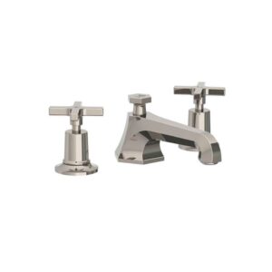 Lefroy Brooks Mackintosh Basin Mixer With Cross Handles - Silver Nickel
