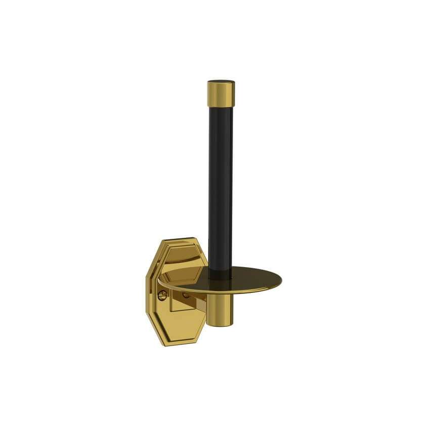 Lefroy Brooks Mackintosh Spare Paper Holder - Polished Brass