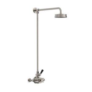 Lefroy Brooks Mackintosh Thermostatic Valve With Riser - Silver Nickel
