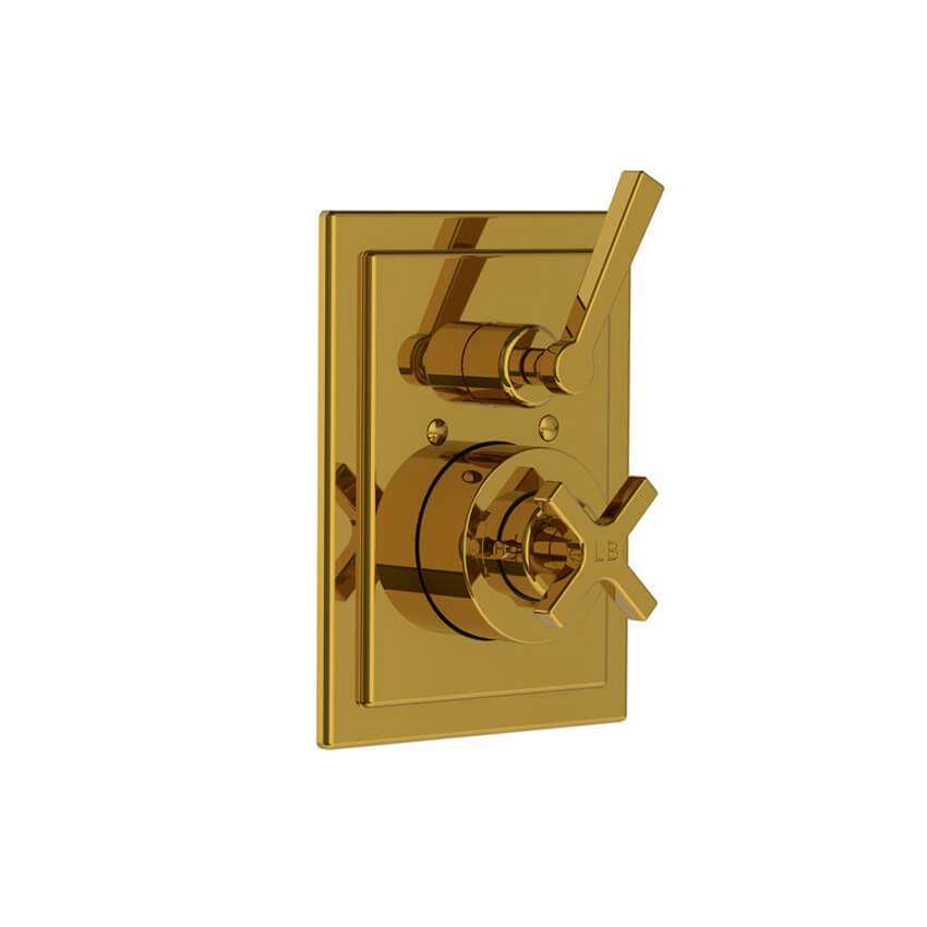 Lefroy Brooks Mackintosh Concealed Thermostatic Valve - Polished Brass