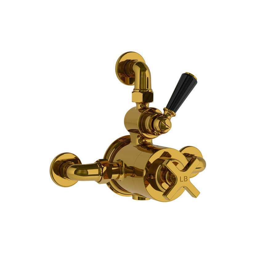 Lefroy Brooks Mackintosh Thermostatic Valve With Top Return - Polished Brass