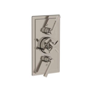 Lefroy Brooks Mackintosh Concealed Dual Thermostatic Valve - Silver Nickel