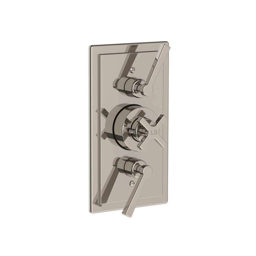 Lefroy Brooks Mackintosh Concealed Dual Thermostatic Valve - Silver Nickel