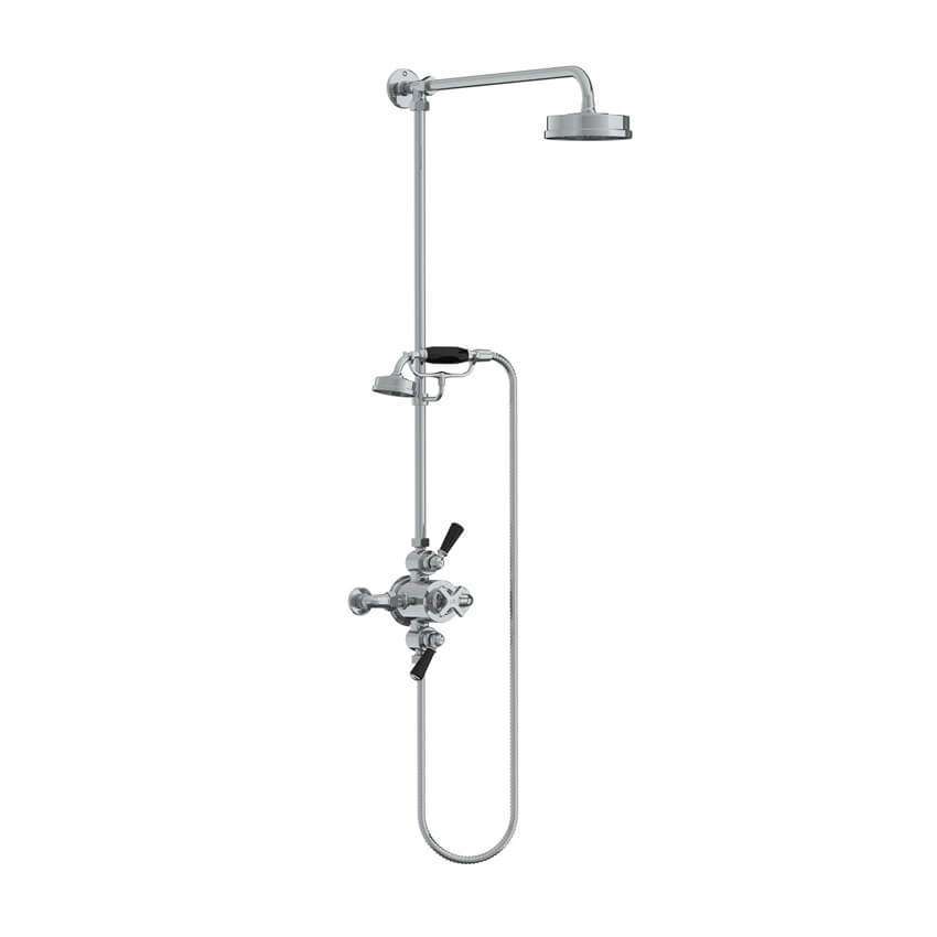 Lefroy Brooks Mackintosh Dual Thermostatic Valve With Riser - Chrome