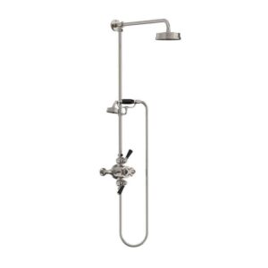 Lefroy Brooks Mackintosh Dual Thermostatic Valve With Riser - Silver Nickel