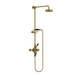 Lefroy Brooks Mackintosh Dual Thermostatic Valve With Riser - Polished Brass
