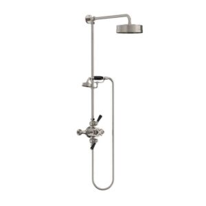 Lefroy Brooks Mackintosh Dual Thermostatic Valve With Riser - Silver Nickel
