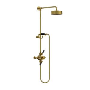 Lefroy Brooks Mackintosh Dual Thermostatic Valve With Riser - Polished Brass
