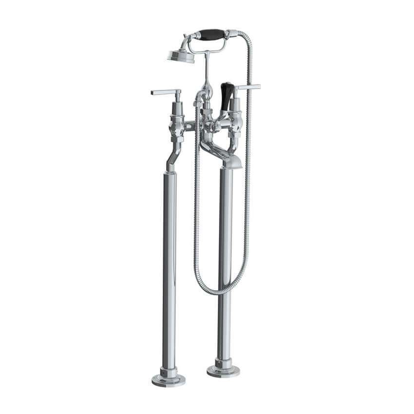 Lefroy Brooks Mackintosh Bath Shower Mixer With Levers & Standpipes - Chrome