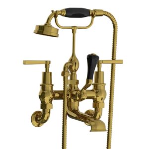 Lefroy Brooks Mackintosh Bath Shower Mixer With Levers - Polished Brass