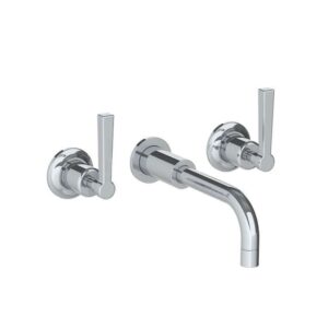 Lefroy Brooks Zu Wall Mounted Basin Mixer With Mackintosh Levers - Chrome