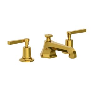 Lefroy Brooks Mackintosh Basin Mixer With Levers - Antique Gold