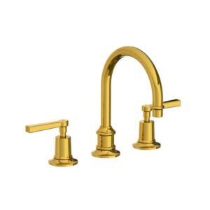 Lefroy Brooks Mackintosh Tubular Basin Mixer With Levers - Antique Gold