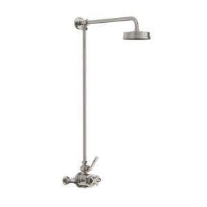 Lefroy Brooks Mackintosh Thermostatic Valve With Riser - Silver Nickel
