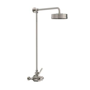 Lefroy Brooks Mackintosh Thermostatic Valve With Riser - Silver Nickel