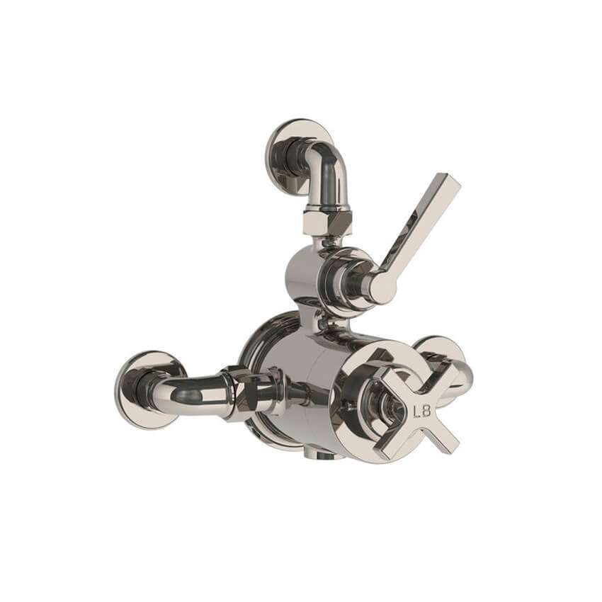 Lefroy Brooks Mackintosh Thermostatic Valve With Top Return - Silver Nickel