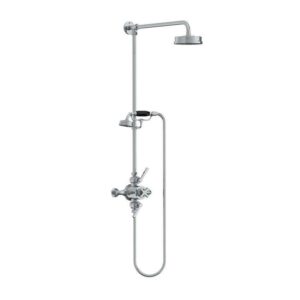 Lefroy Brooks Mackintosh Dual Thermostatic Valve With Riser - Chrome