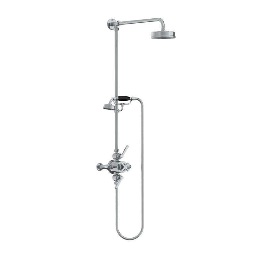 Lefroy Brooks Mackintosh Dual Thermostatic Valve With Riser - Chrome