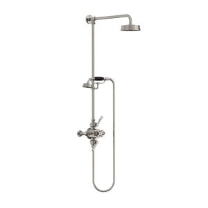 Lefroy Brooks Mackintosh Dual Thermostatic Valve With Riser - Silver Nickel