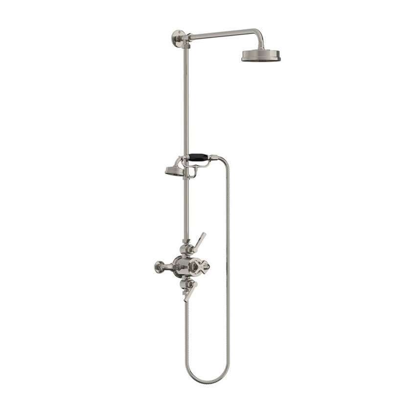 Lefroy Brooks Mackintosh Dual Thermostatic Valve With Riser - Silver Nickel