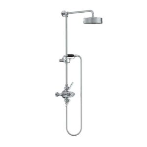 Lefroy Brooks Mackintosh Dual Thermostatic Valve With Riser - Chrome