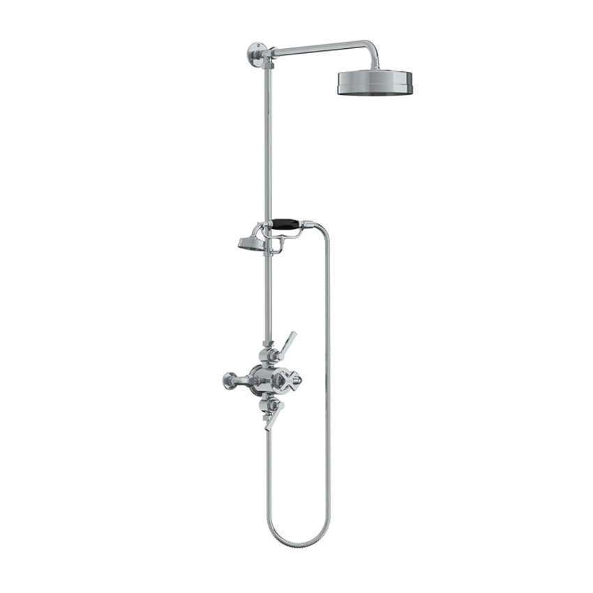 Lefroy Brooks Mackintosh Dual Thermostatic Valve With Riser - Chrome