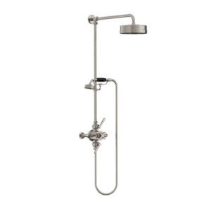 Lefroy Brooks Mackintosh Dual Thermostatic Valve With Riser - Silver Nickel