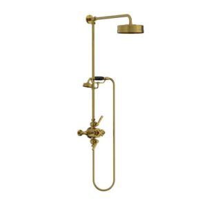 Lefroy Brooks Mackintosh Dual Thermostatic Valve With Riser - Polished Brass