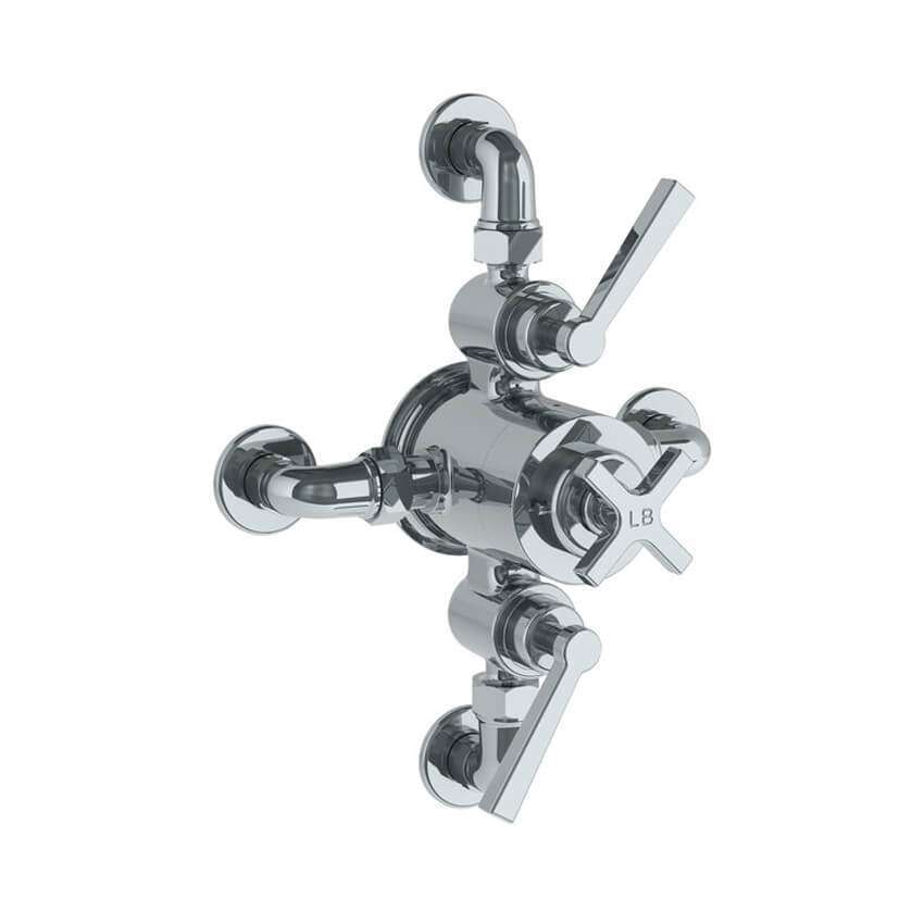 Lefroy Brooks Mackintosh Dual Thermostatic Valve With Top/Bottom Return - Chrome