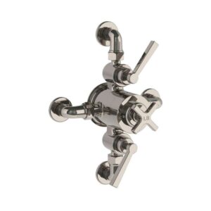 Lefroy Brooks Mackintosh Dual Thermostatic Valve With Top/Bottom Return - Silver Nickel
