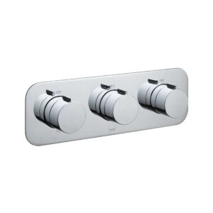 Vado Tablet Altitude Horizontal Concealed 3 Outlet, Thermostatic Valve, Chrome