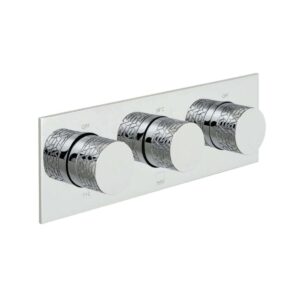 Vado Tablet Omika 3 Outlet Horizontal Concealed Thermostatic Valve, Chrome