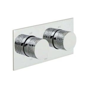 Vado Tablet Omika 2 Outlet Horizontal Concealed Thermostatic Valve, Chrome