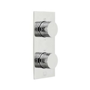 Vado Tablet Omika 2 Outlet Vertical Concealed Thermostatic Valve, Chrome