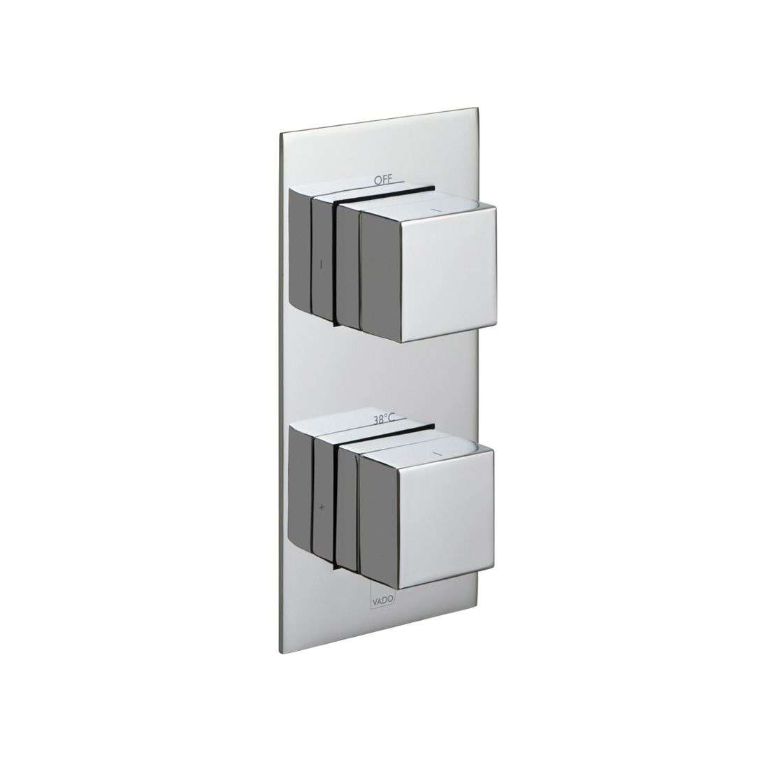 Vado Tablet Notion Vertical Concealed 1 Outlet Thermostatic Valve, Chrome