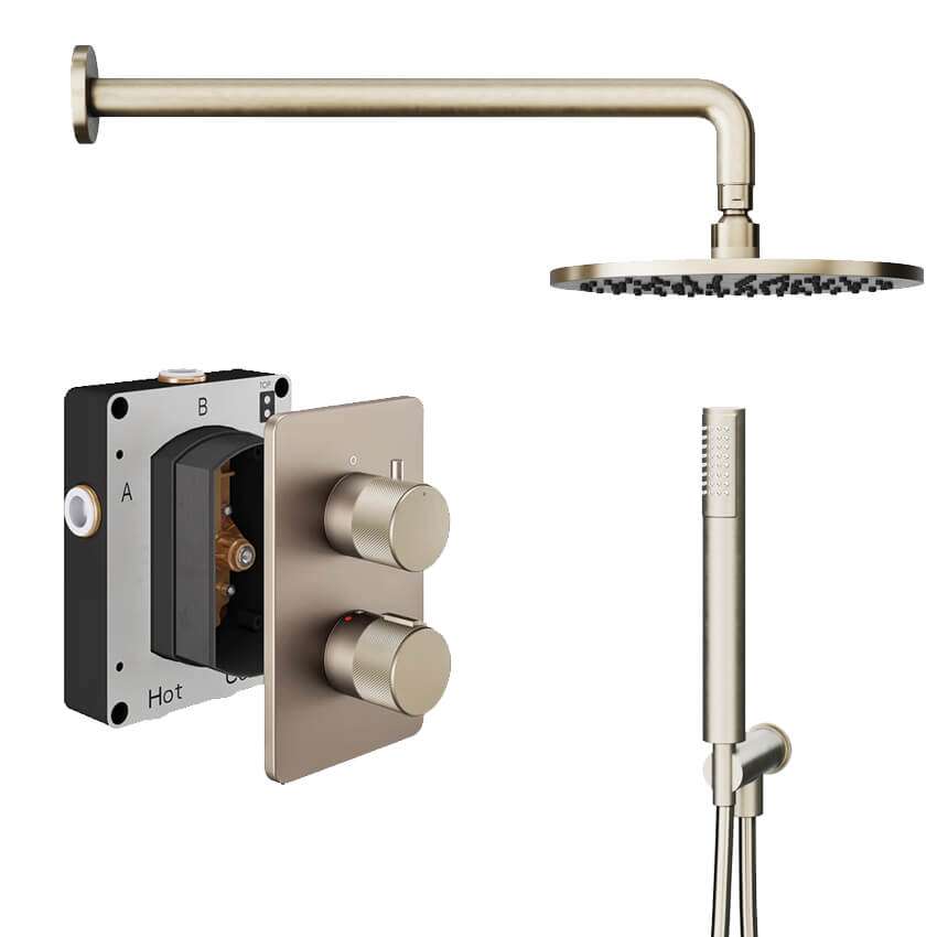 Abacus Iso Pro 2 Outlet Shower Pack - Knurled Head