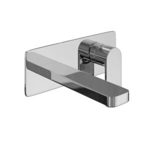 Abacus Edge Wall Mounted Basin Mixer Tap - exc. Waste