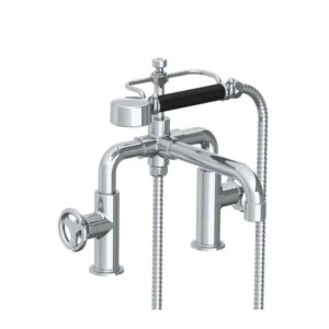 Lefroy Brooks Ten Ten Bath Shower Mixer With Handwheels - Chrome