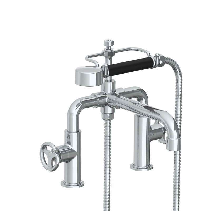 Lefroy Brooks Ten Ten Bath Shower Mixer With Handwheels - Chrome