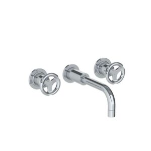 Lefroy Brooks Ten Ten Wall Mounted Basin Mixer With Handwheels - Chrome