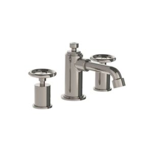Lefroy Brooks Ten Ten Basin Mixer With Handwheels - Silver Nickel
