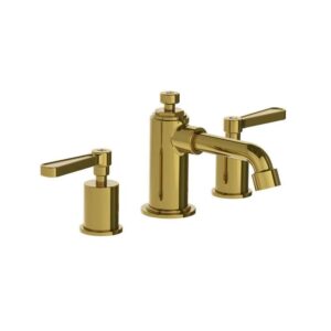 Lefroy Brooks Ten Ten Basin Mixer With Levers - Antique Gold