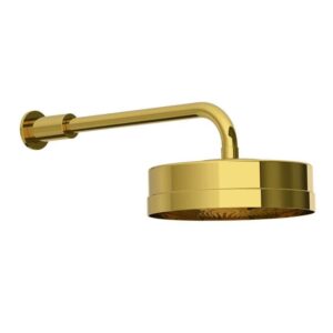 Lefroy Brooks Ten Ten 8" Shower Head Pack - Antique Gold