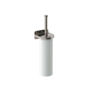 Lefroy Brooks Ten Ten Toilet Brush Holder - Silver Nickel
