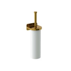 Lefroy Brooks Ten Ten Toilet Brush Holder - Polished Brass
