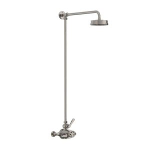 Lefroy Brooks Ten Ten Thermostatic Valve With Riser - Silver Nickel